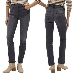 MOTHER Mid Rise Dazzler Ankle Jeans (Sz 25) Lighting Up Lantern Straight Leg